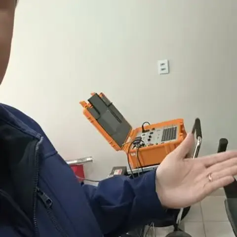 Equipamento importado danificado por curto-circuito no cabo, avaliado pela Hidroforty